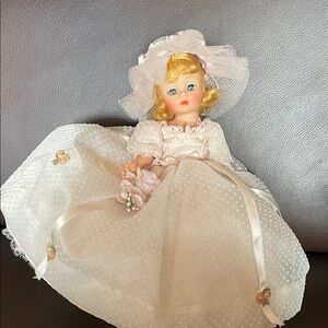 Madame Alexander Flower Girl Doll with little satin shoes.   Vintage
